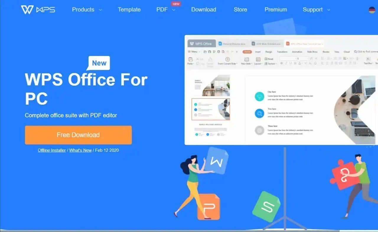 WPS Office Docs 智能文档编辑界面